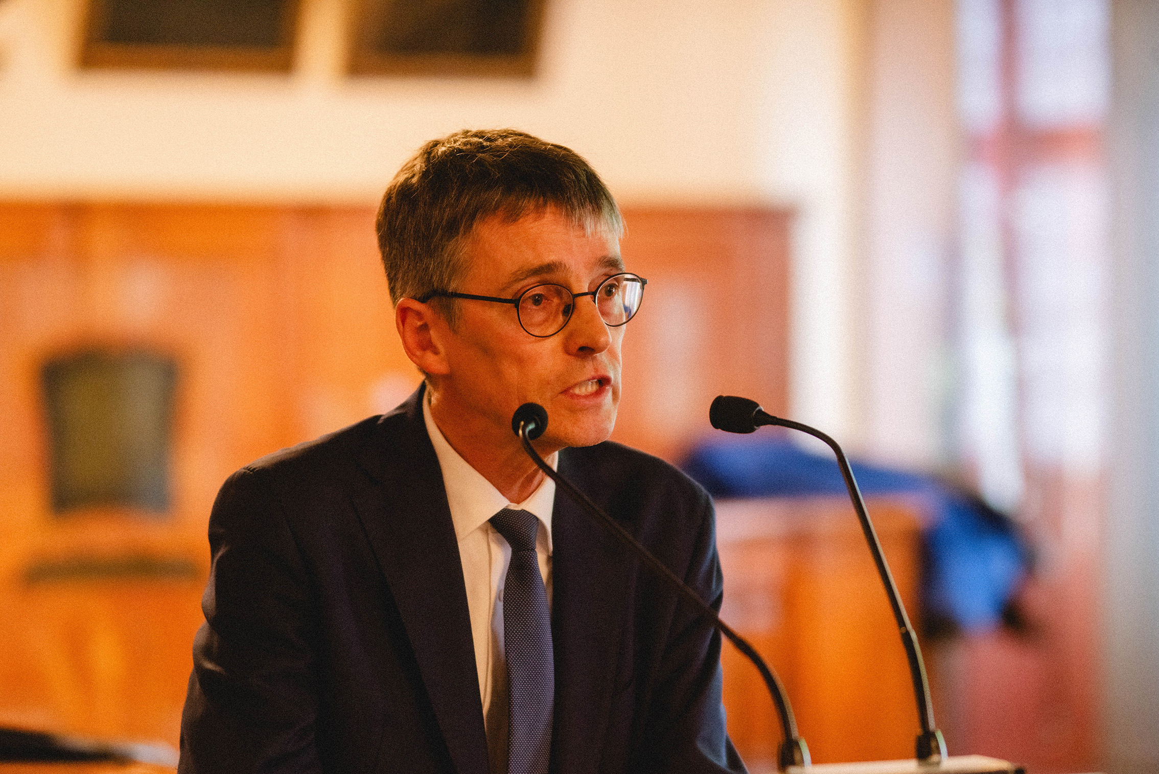 Eröffnung durch den Präsidenten Prof. Dr. Hans-Joachim Knölker, Foto: Dirk Brzoska