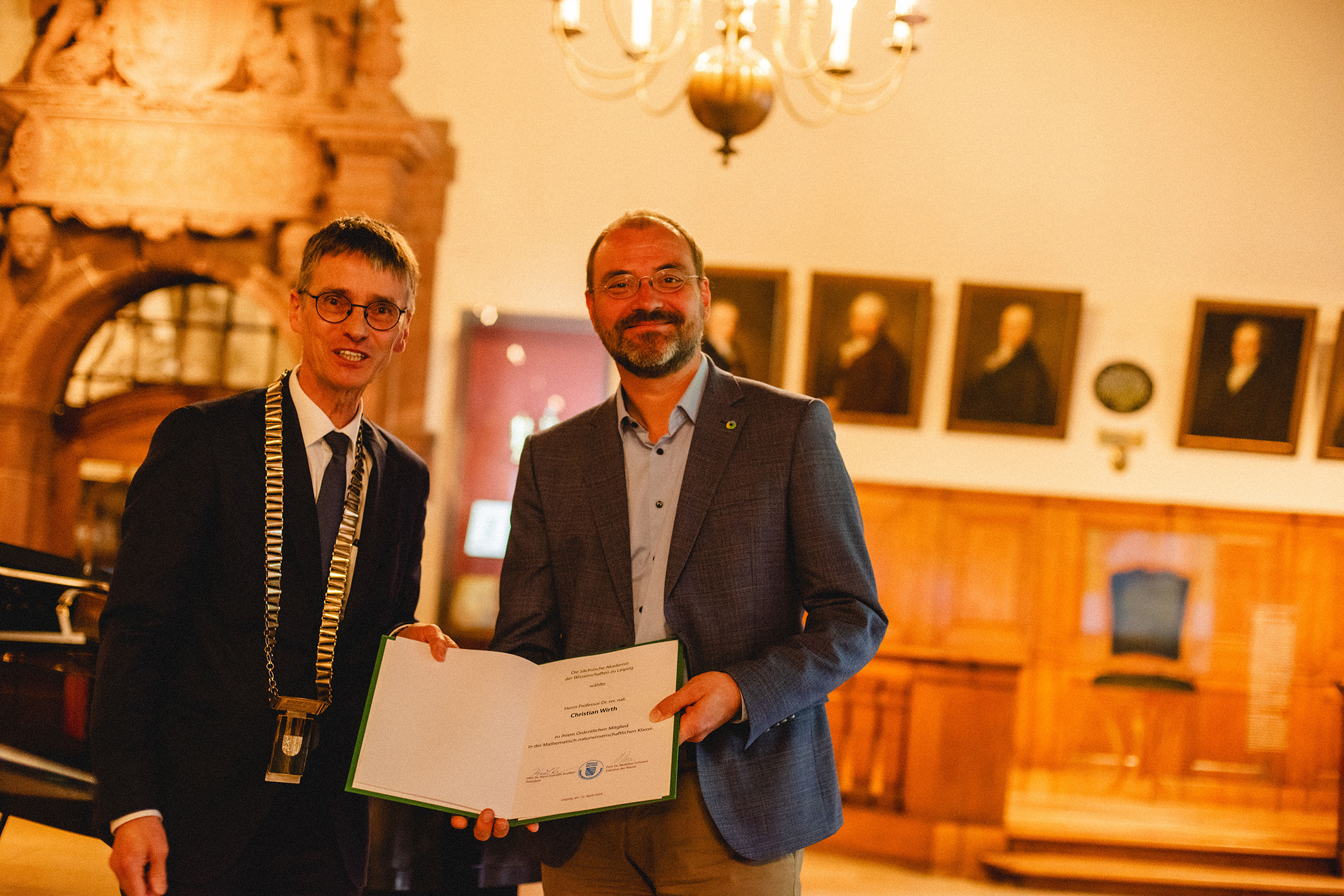 Einführung der neu gewählten Akademiemitglieder durch den Präsidenten, Prof. Dr. Christian Wirth, Foto: Dirk Brzoska