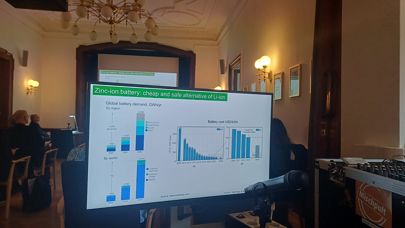 Gemeinsames Symposium der Tschechischen und der Sächsischen Akademie der Wissenschaften, Vortrag und Diskussion zum Thema Energie und Rohstoffe, Bild: SAW