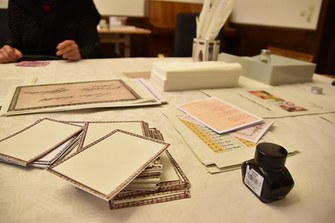 Vorlagen für Faltbriefe, Billetts, Kuverts