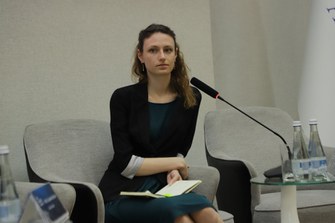 Patricia Seidel, Technische Chemikerin an der Universität Leipzig, war die jüngste Konferenzteilnehmerin, die von den Organisatoren um die Übernahme der Leitung einer Vortrags-Sitzung gebeten wurde.