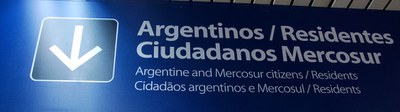 Einreiseschild Buenos Aires