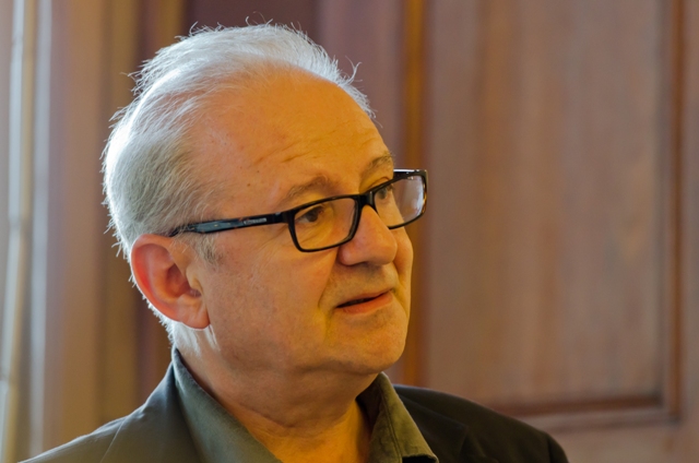 Prof. Dr. Dan Diner, Direktor des Simon-Dubnow-Instituts für jüdische Geschichte und Kultur Leipzig, Projektleiter des Akademie-Vorhabens Europäische Traditionen – Enzyklopädie jüdischer Kulturen, Foto: Dirk Brzoska