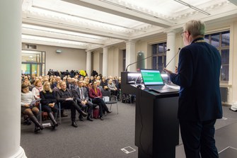 Die Öffentliche Herbstsitzung 2023 fand in der Bibliotheca Albertina der Universität Leipzig statt.