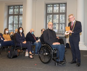 Prof. Dr. Jochen R. Guck, Preisträger der Wilhelm-Ostwald-Medaille; Öffentliche Frühjahrssitzung 2022, Foto: Swen Reichhold