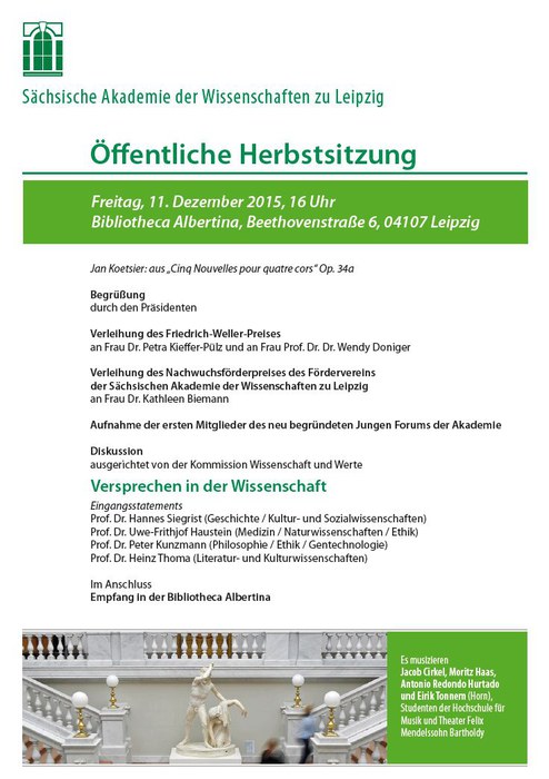 Bild Einladungsplakat Herbstsitzung 2015