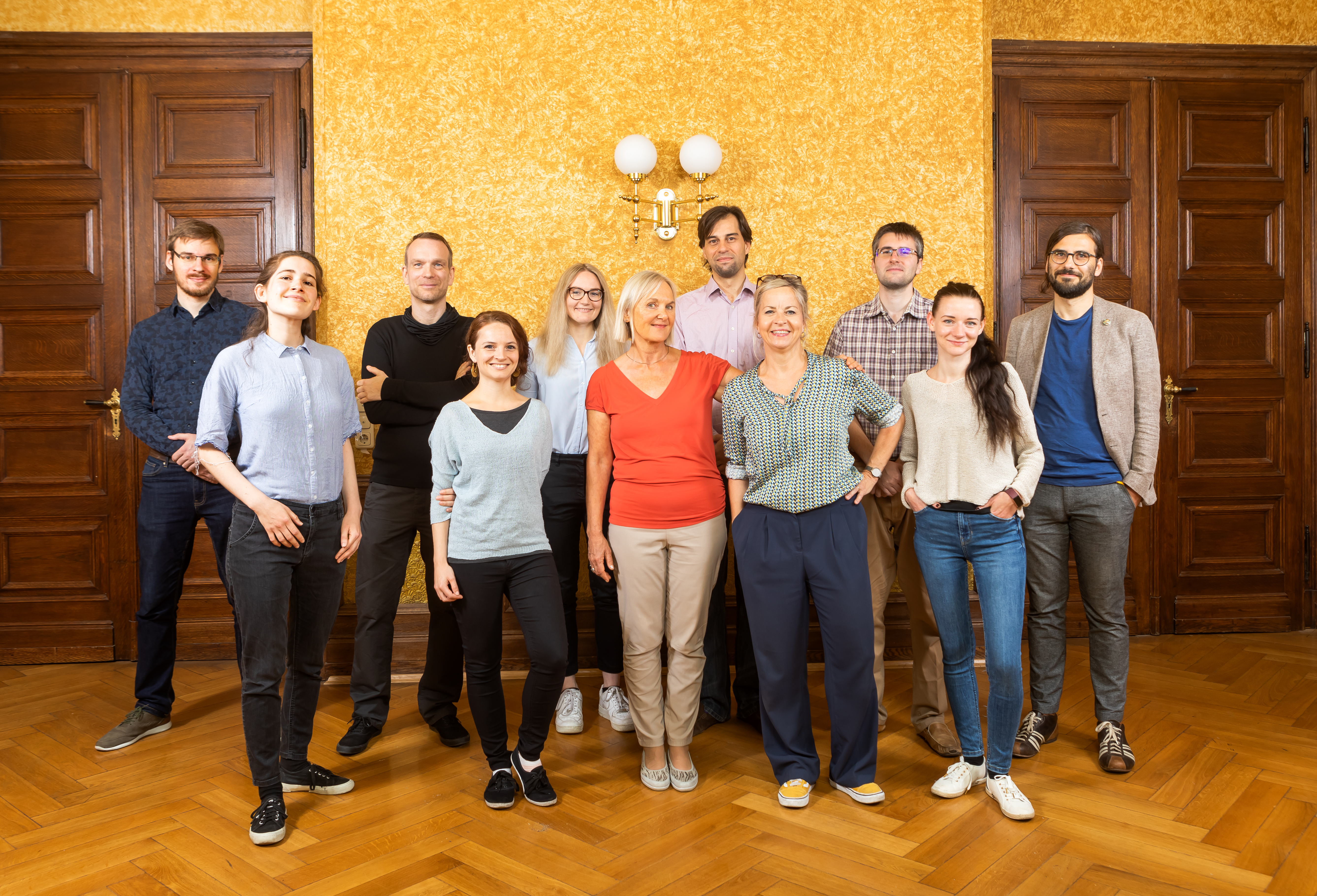 Team including research assistants at the Academy